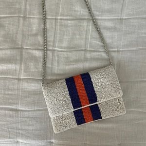 Purple & Orange Beaded Purse 💜🧡